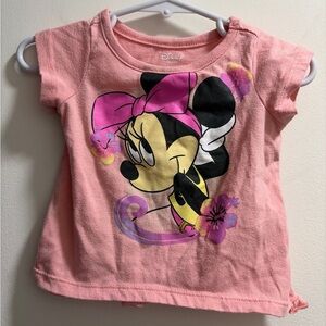 Disney Pink Minnie Mouse Short Sleeve Tee